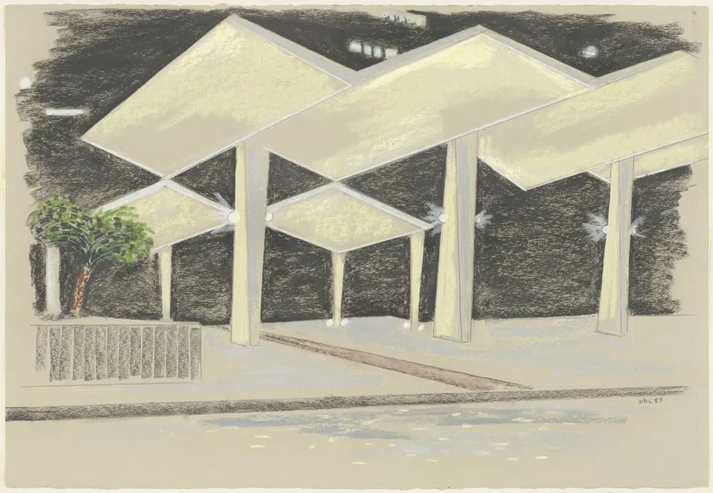 Untitled, by William Leavitt, pastel, 1987