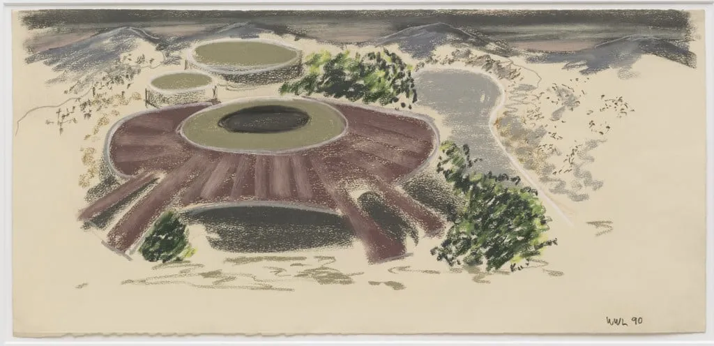 Untitled, by William Leavitt, pastel, 1990