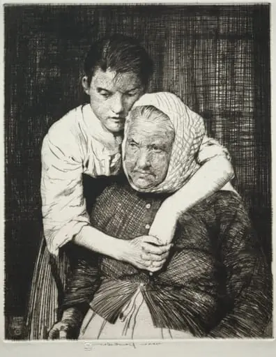 Etaples Fisher Folk, by William Lee Hankey