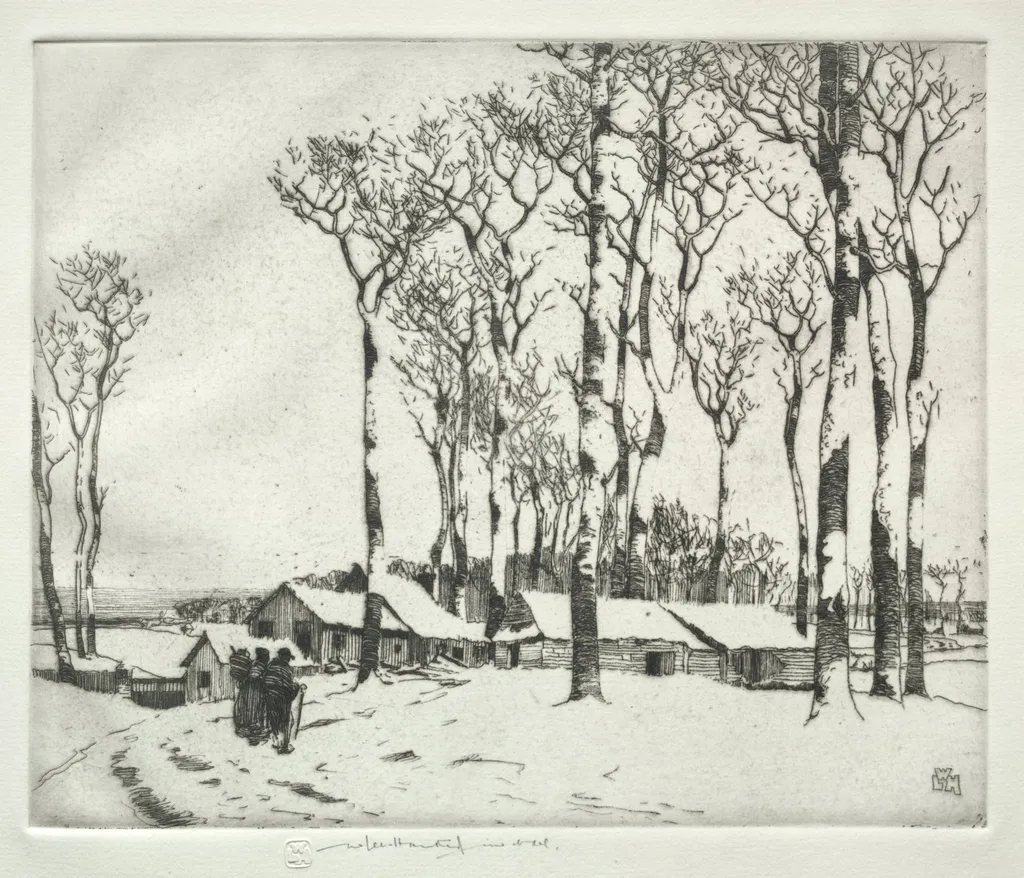 Sur la Neige (Harold Wood, near Romford), by William Lee Hankey, 1919