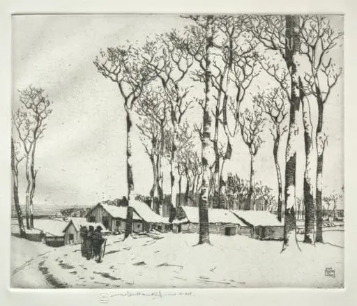 Sur la Neige (Harold Wood, near Romford), by William Lee Hankey