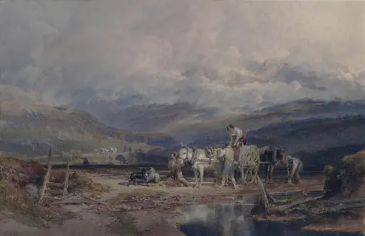 The Peat Cutters, by William Leighton Leitch