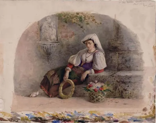 A Contadina Reposing, by William Linnaeus Casey