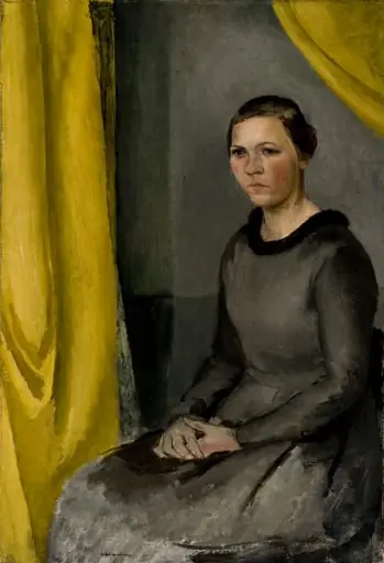 Istuva nainen (taiteilijan vaimo), by William Lönnberg