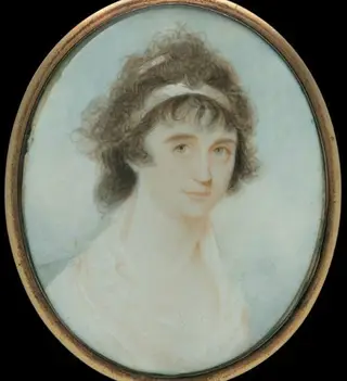 Portrait of Mrs. Nathaniel West (Elizabeth Crowinshield Derby), by William Lovett, 1798