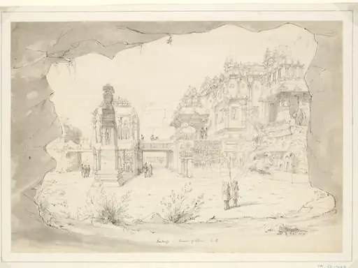 Kailasanatha Temple, Ellora, by William Maj. Gen. Lacy
