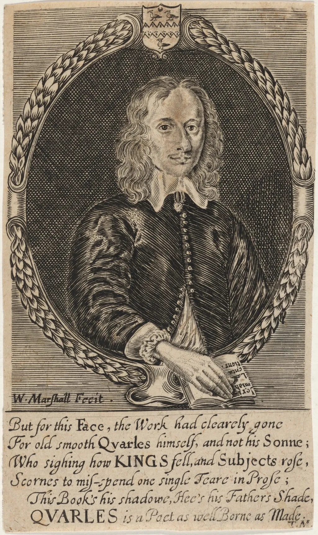 John Quarles, by William Marshall, ink, 1649