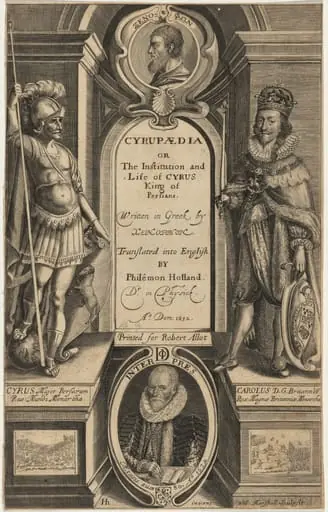 Title Page from Xenophon’s Cyrupaedia, by William Marshall