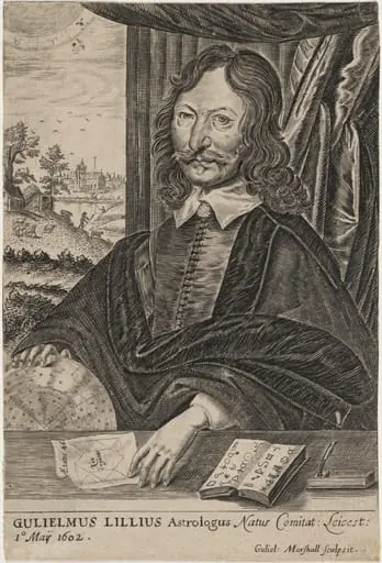 William Lilly, Astrologer, by William Marshall