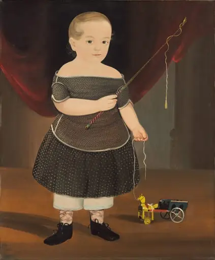 Boy with Toy Horse and Wagon, by William Matthew Prior