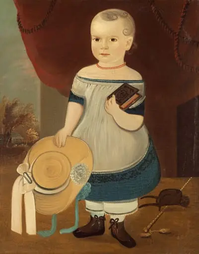 Child with Straw Hat, by William Matthew Prior
