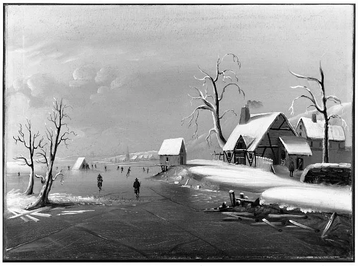 Winter Scene, by William Matthew Prior, oil, 1857