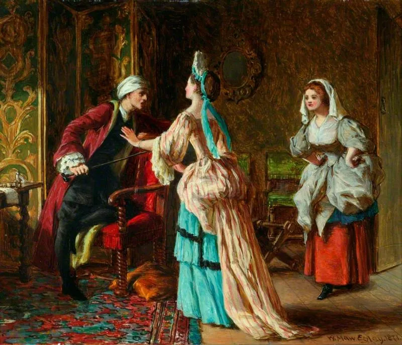 Scene from Molière's 'Le Malade Imaginaire', by William Maw Egley, unspecified, 1871