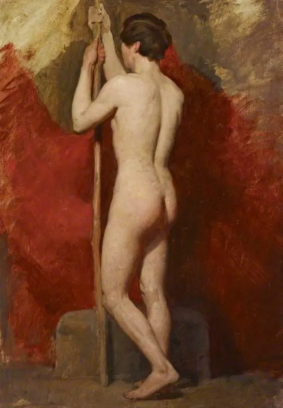A Life Study of a Standing Nude Male Model, by William McTaggart