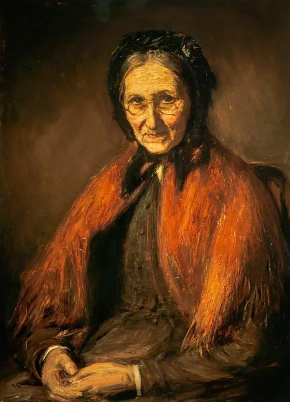 The Artist's Mother (Barbara Brodie or Brolochan, Mrs Dugald McTaggart, died 1884), by William McTaggart