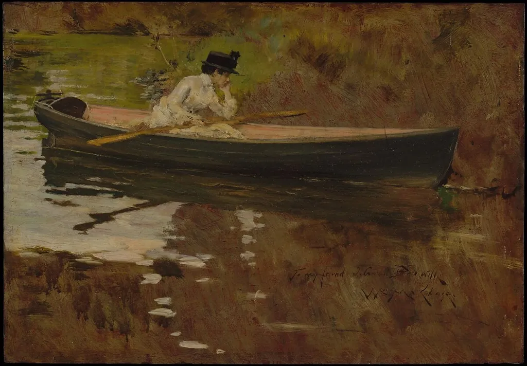 Alice Gerson in Prospect Park, by William Merritt Chase, oil, 1886