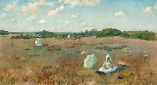 Gathering Autumn Flowers, by William Merritt Chase