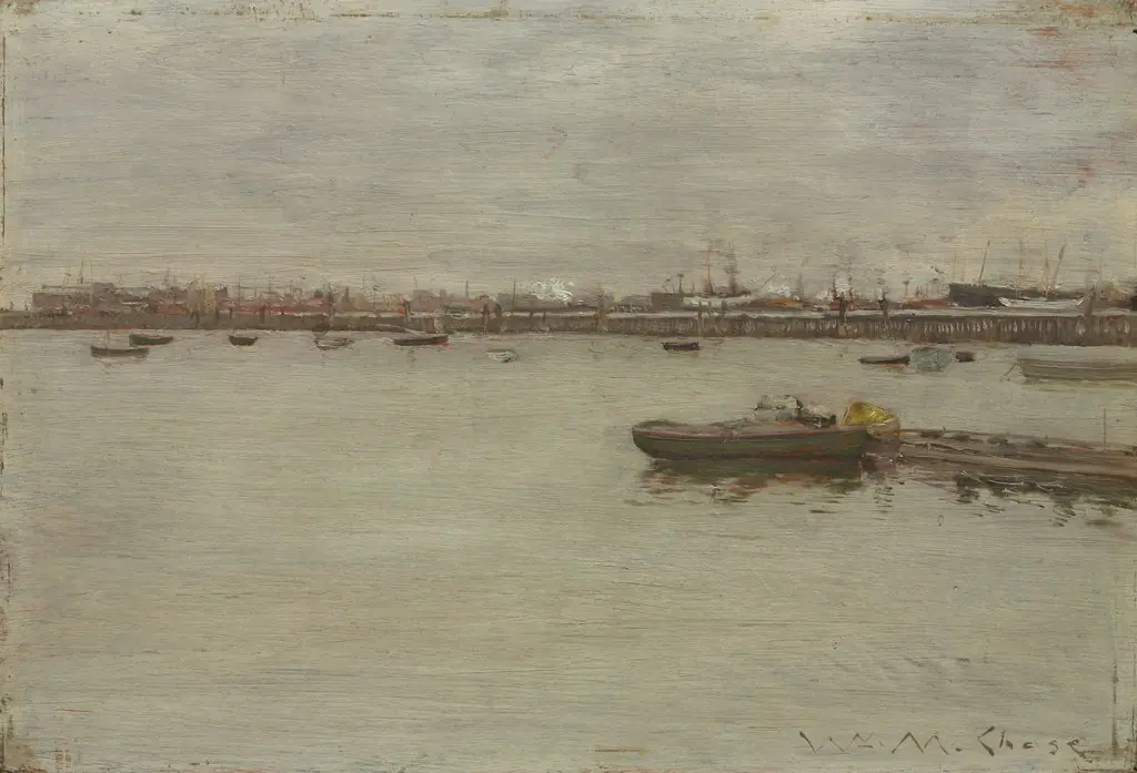 Gray Day on the Bay, by William Merritt Chase