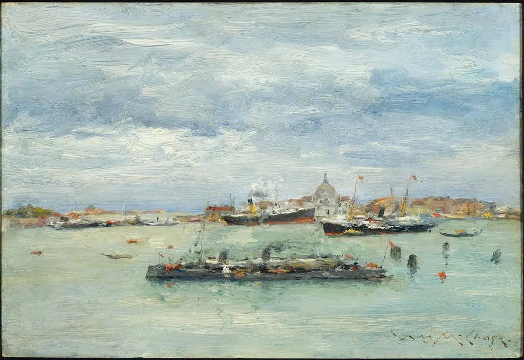 Gray Day on the Lagoon, by William Merritt Chase