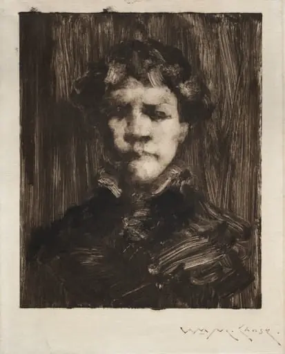 Head of a Boy, by William Merritt Chase
