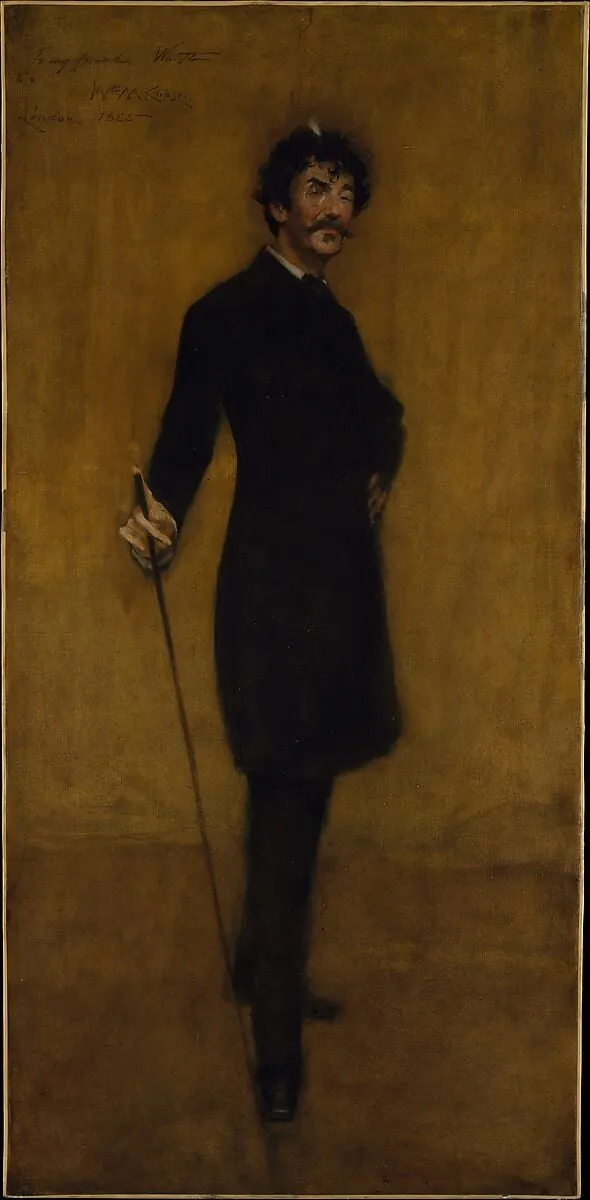 James Abbott McNeill Whistler, by William Merritt Chase, oil, 1885