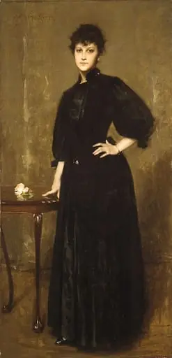 Lady in Black, by William Merritt Chase