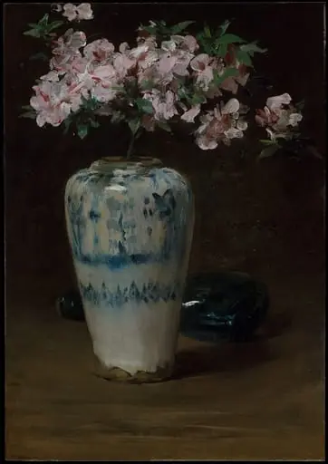 Pink Azalea—Chinese Vase