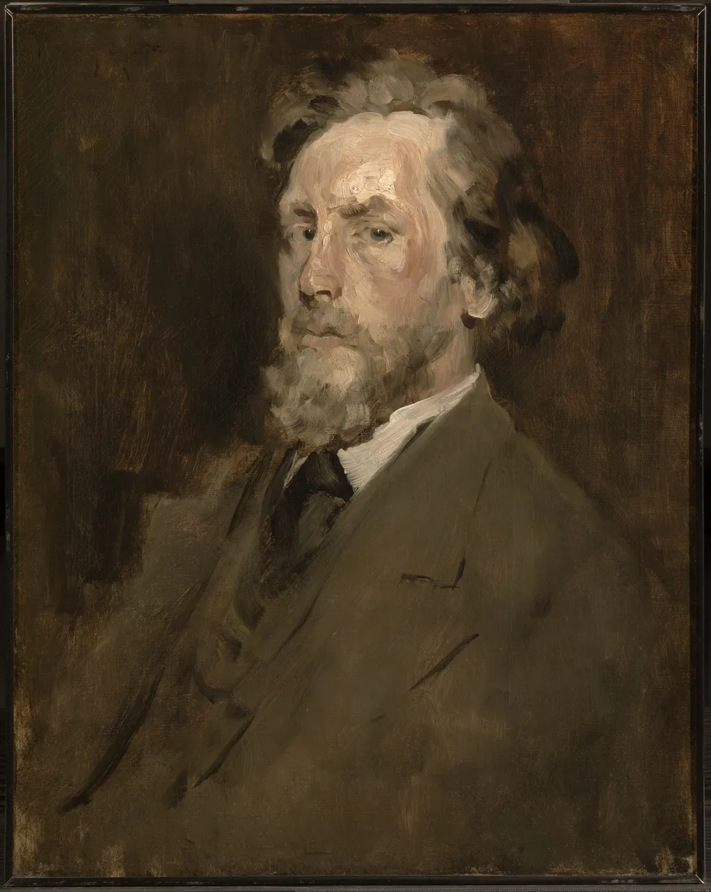 Portrait of a Man, by William Merritt Chase, oil, 1875
