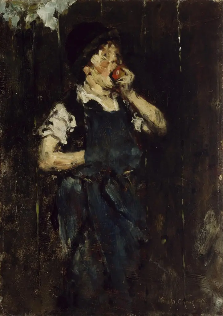 The Apprentice (Boy with Apple), by William Merritt Chase