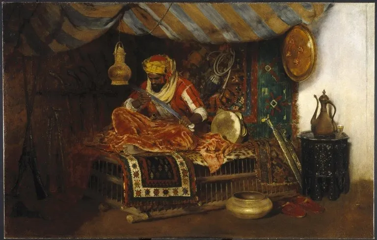 The Moorish Warrior, by William Merritt Chase, oil, 1890