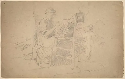 Venetian Lace Making, by William Merritt Chase
