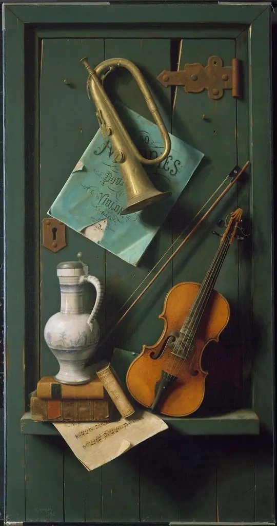 Old Models, by William Michael Harnett