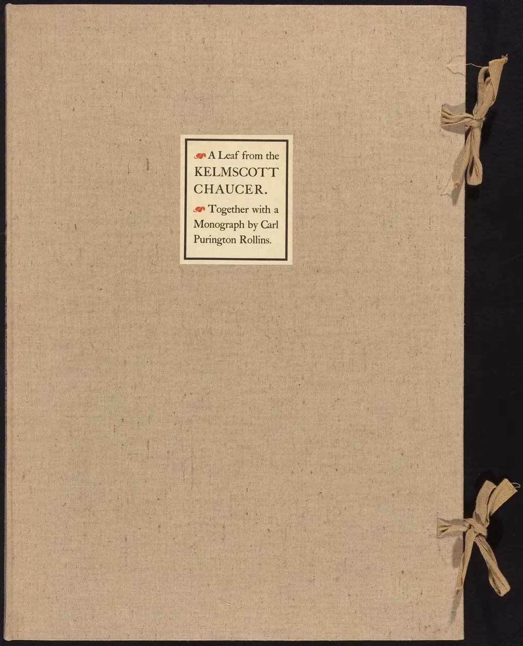 A Leaf from the Kelmscott Chaucer, by William Morris, 1896