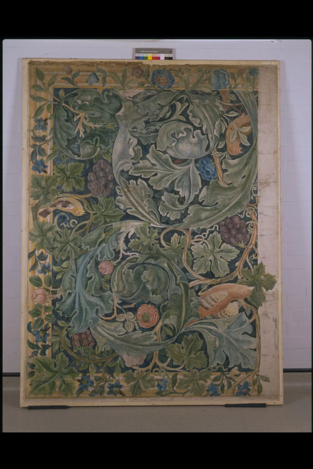 Cartoon for <i>Acanthus and Vine</i> tapestry, by William Morris, watercolor, 1879