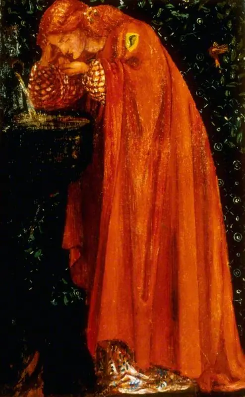 Woman Drinking from a Fountain, by William Morris