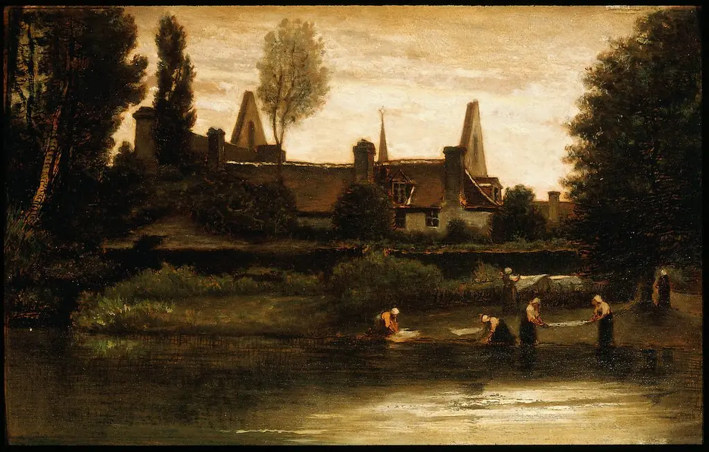 By the River, by William Morris Hunt