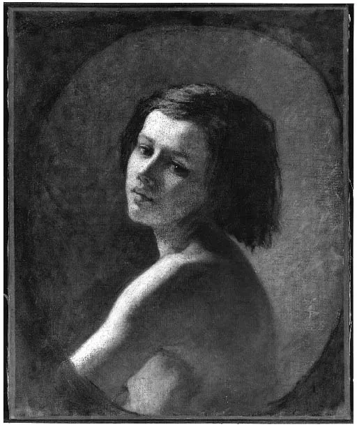 Head of a Girl, by William Morris Hunt, oil, 1849