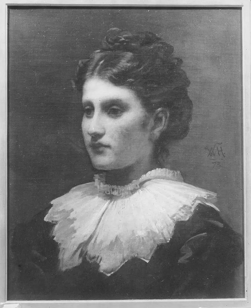 Lady with a White Collar, by William Morris Hunt