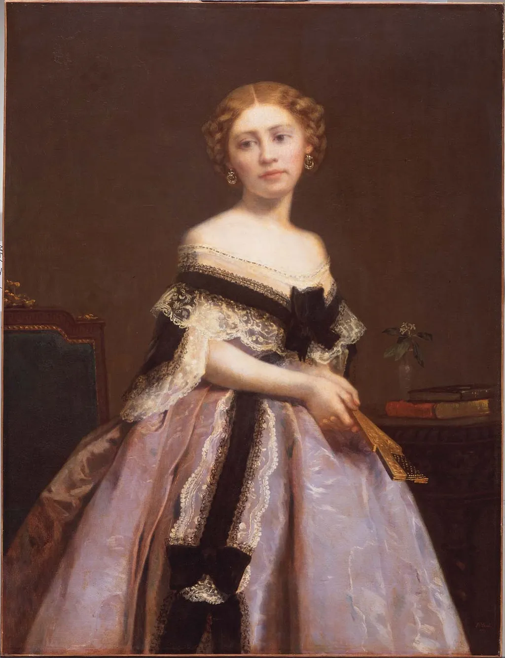 Mrs. Robert C. Winthrop (Frances Pickering Adams), by William Morris Hunt, oil, 1861