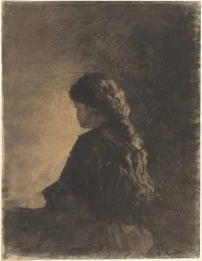 Seated Girl, by William Morris Hunt