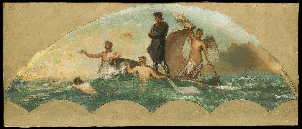 Sketch for the State Capitol at Albany (Discoverer), by William Morris Hunt