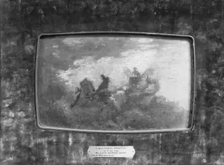 Study for The Flight of Night, by William Morris Hunt, 1863