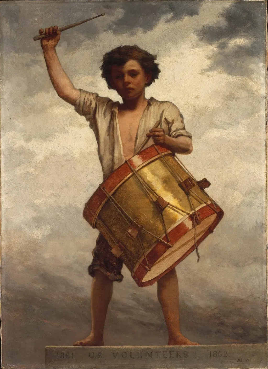 The Drummer Boy, by William Morris Hunt, oil, 1862