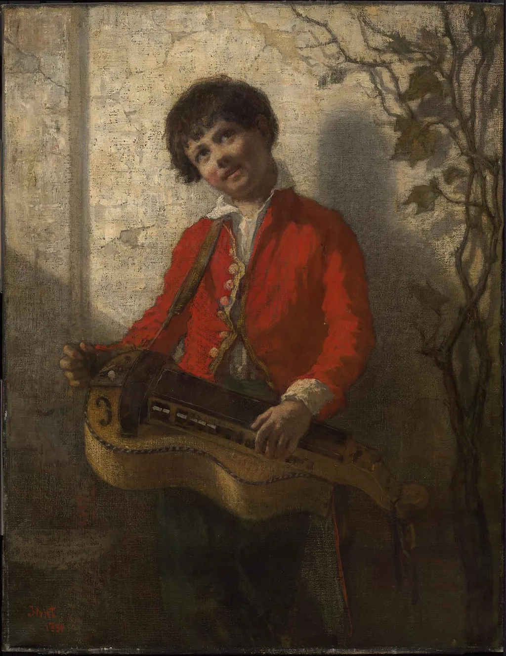 The Hurdy-Gurdy Boy, by William Morris Hunt, oil, 1851
