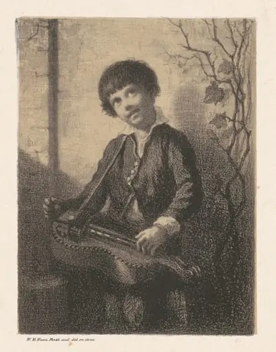 The Hurdy-Gurdy Boy, by William Morris Hunt