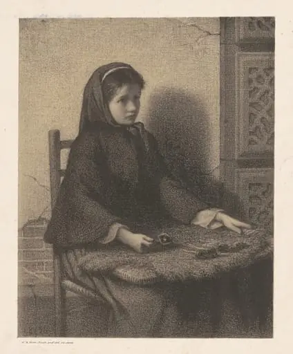 Violet Girl, by William Morris Hunt