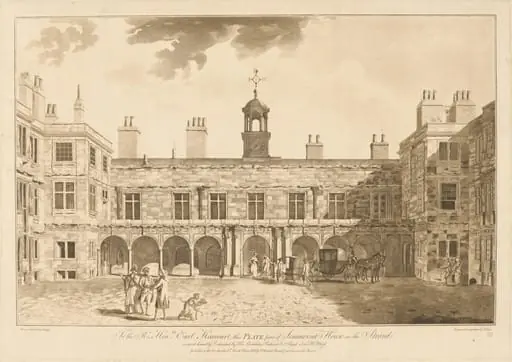 The Inner Courtyard of Old Somerset House in the Strand, by William Moss