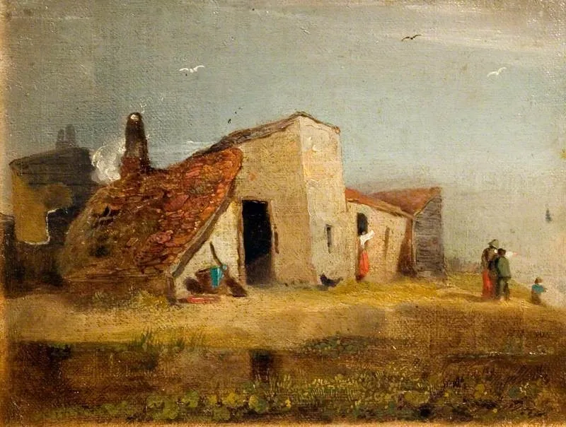 Cottages on the Coast, by William Mulready, unspecified, 1806