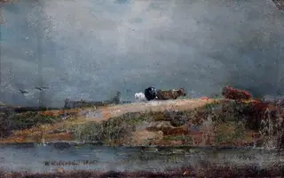 Hampstead Heath with Cows