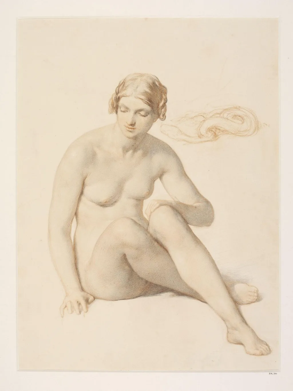 Life Study, by William Mulready, 1850